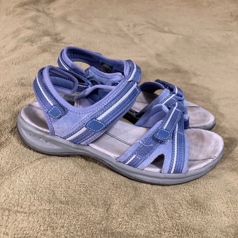 EUC Easy Spirit Efecta Leather Sandal Blue Size 8.5M